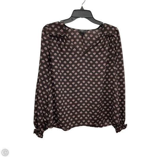 Top Long Sleeve By Ann Taylor In Maroon, Size: Mp