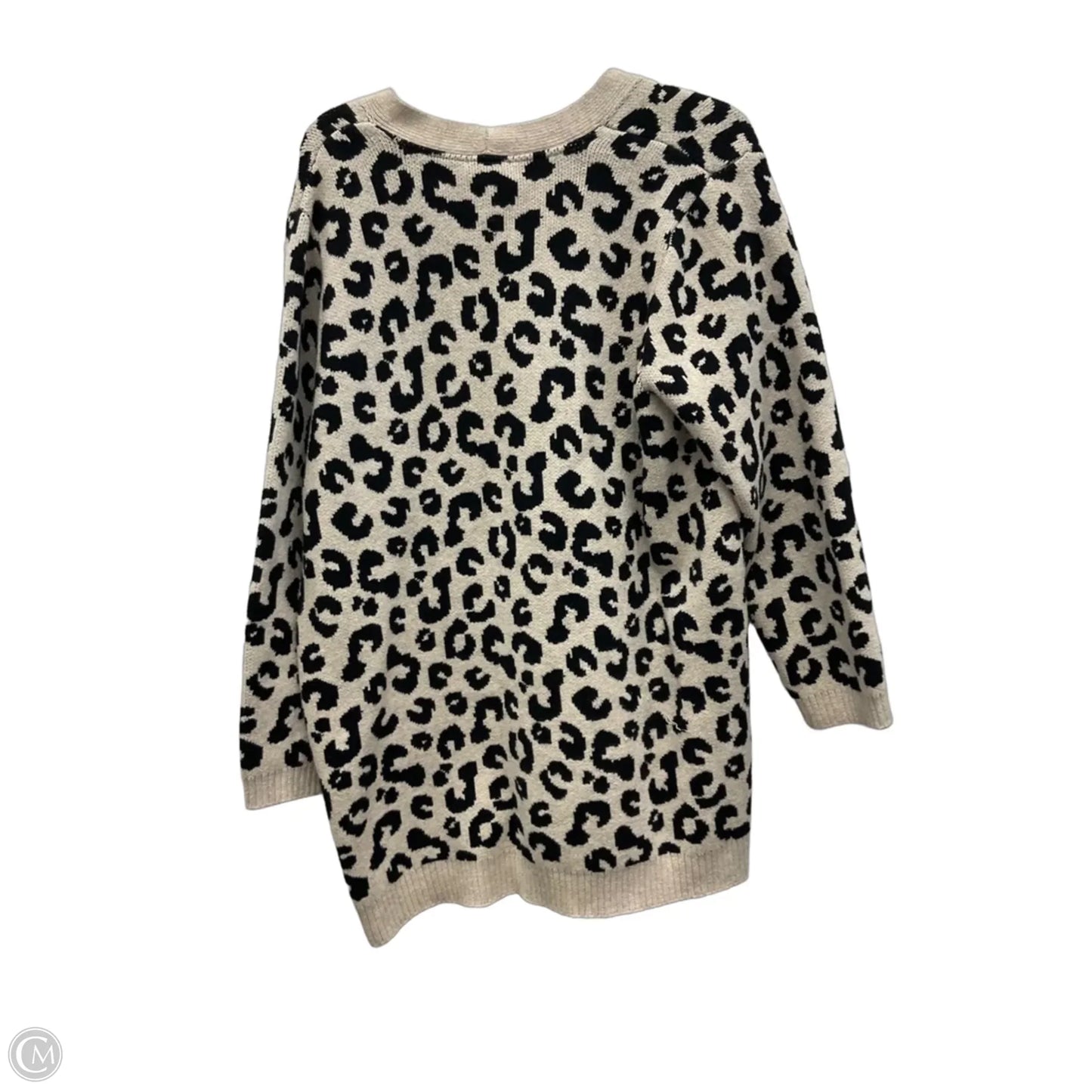 Cardigan By J. Jill In Animal Print, Size: Xl