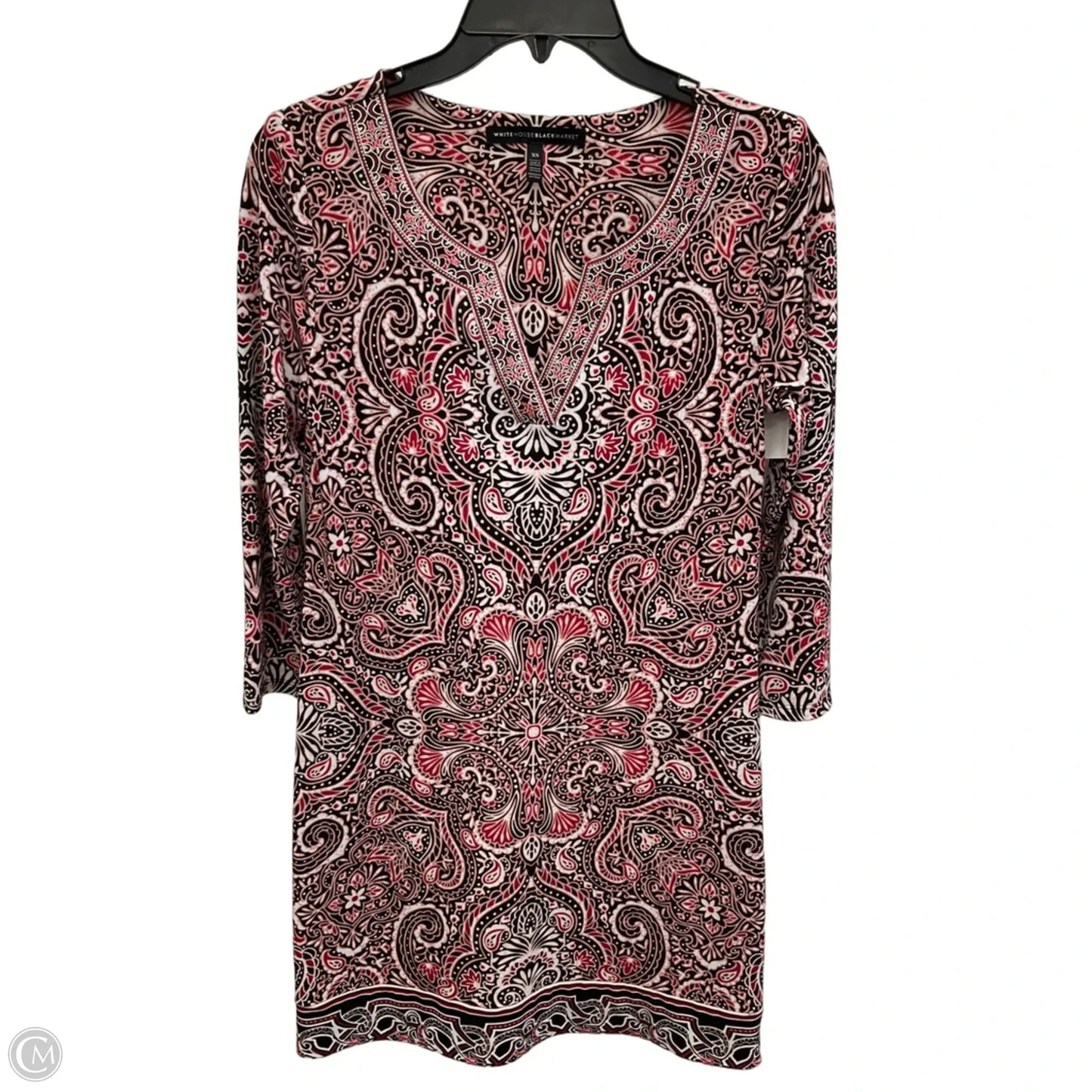 Dress Casual Short By White House Black Market In Paisley Print, Size: Xs