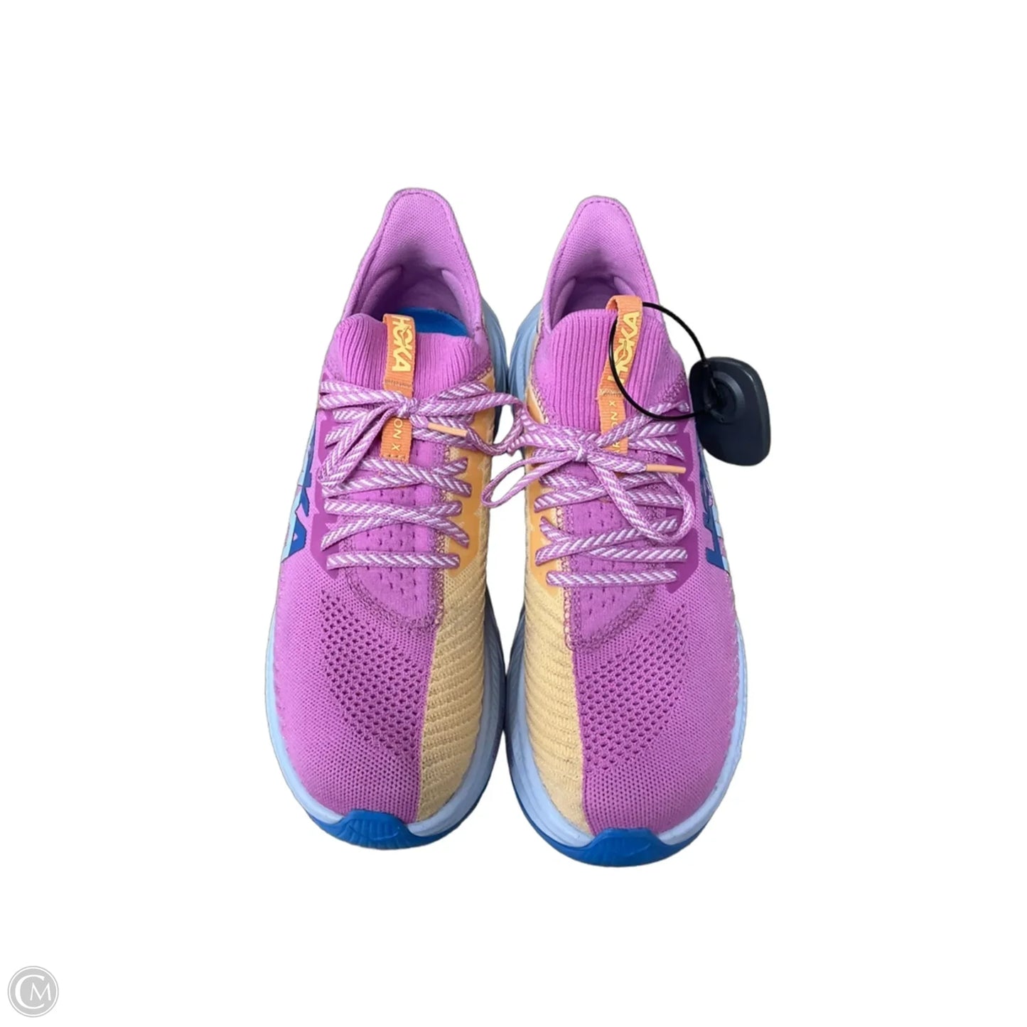 Shoes Athletic By Hoka In Pink & Yellow, Size: 9