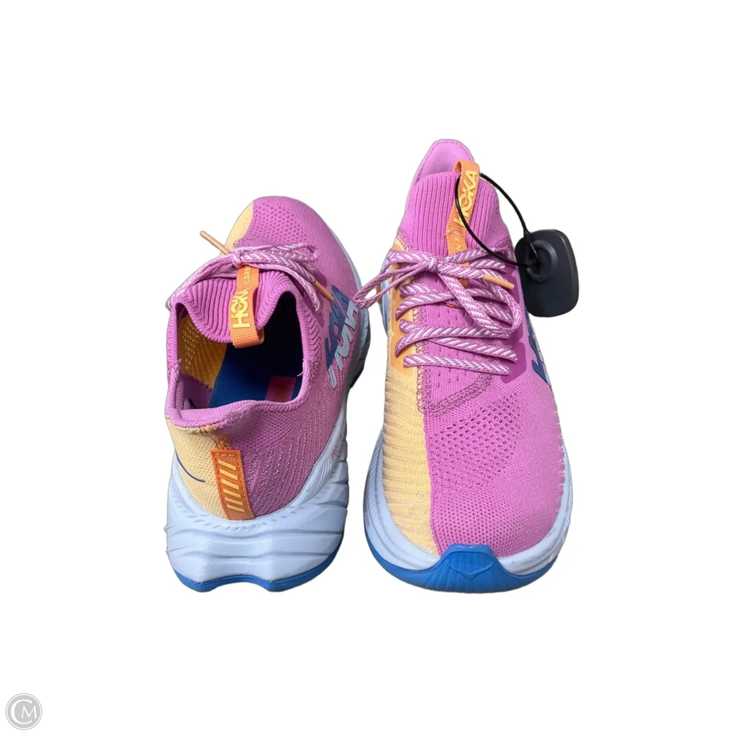 Shoes Athletic By Hoka In Pink & Yellow, Size: 9