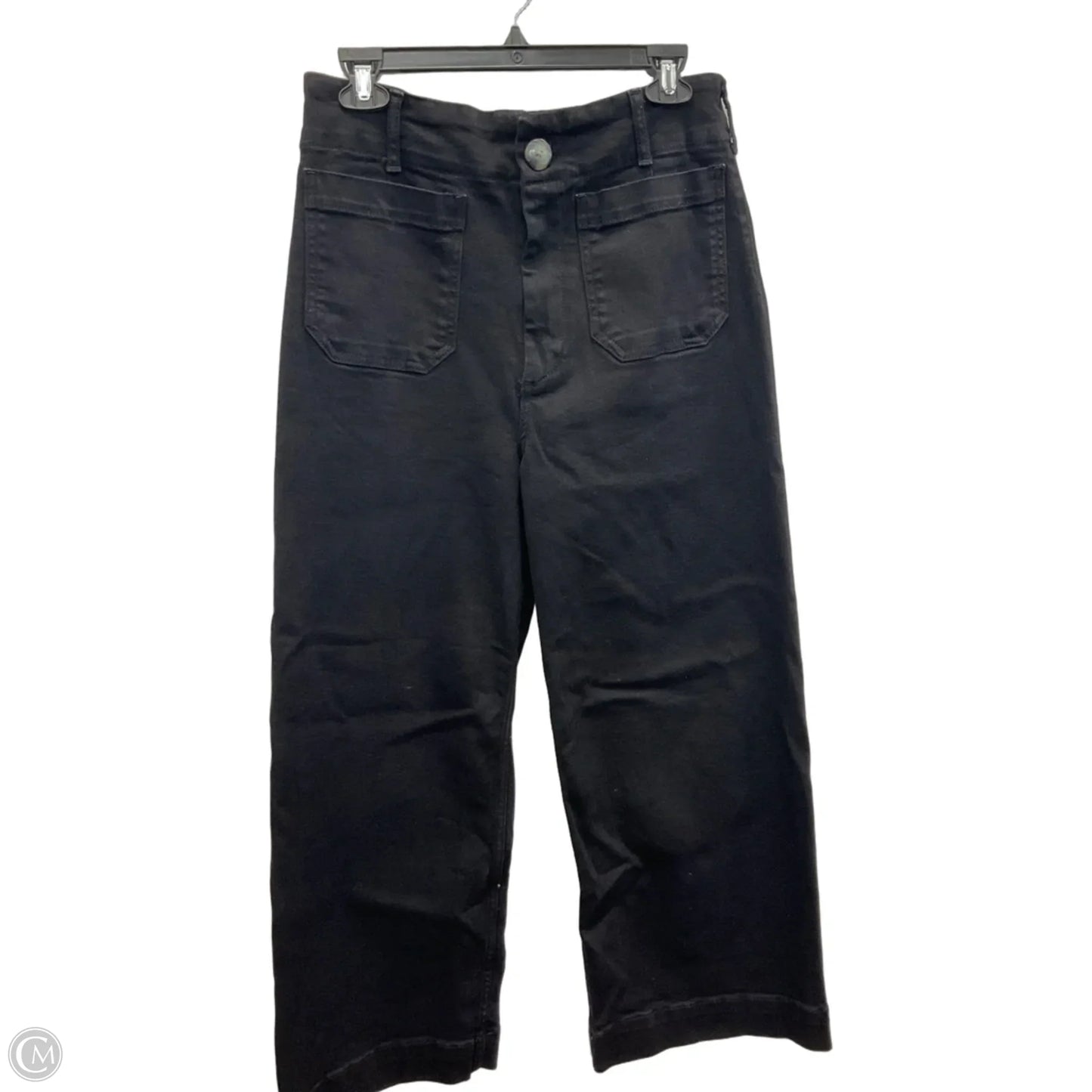 Jeans Wide Leg By Maeve In Black Denim, Size: 8