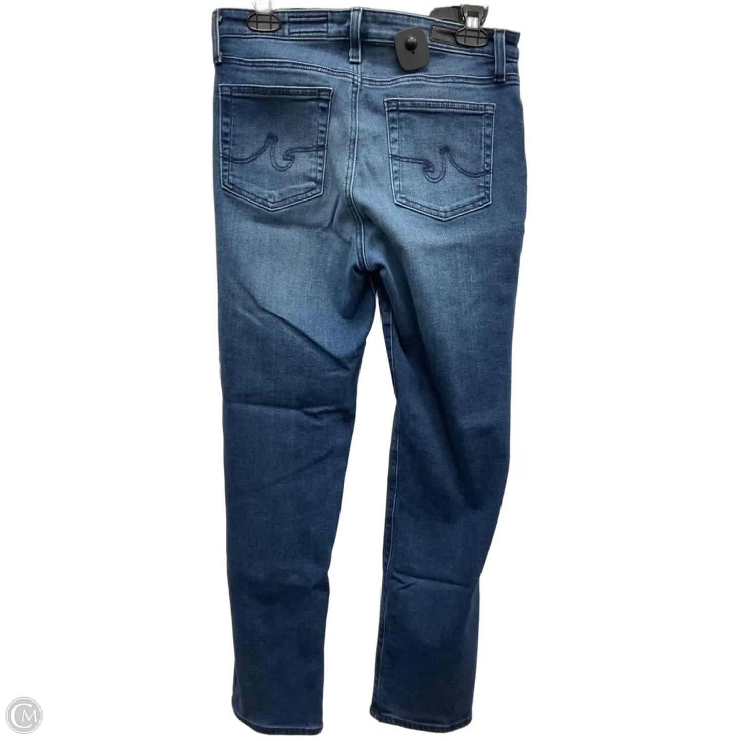 Jeans Straight By Ag Jeans In Blue Denim, Size: 8