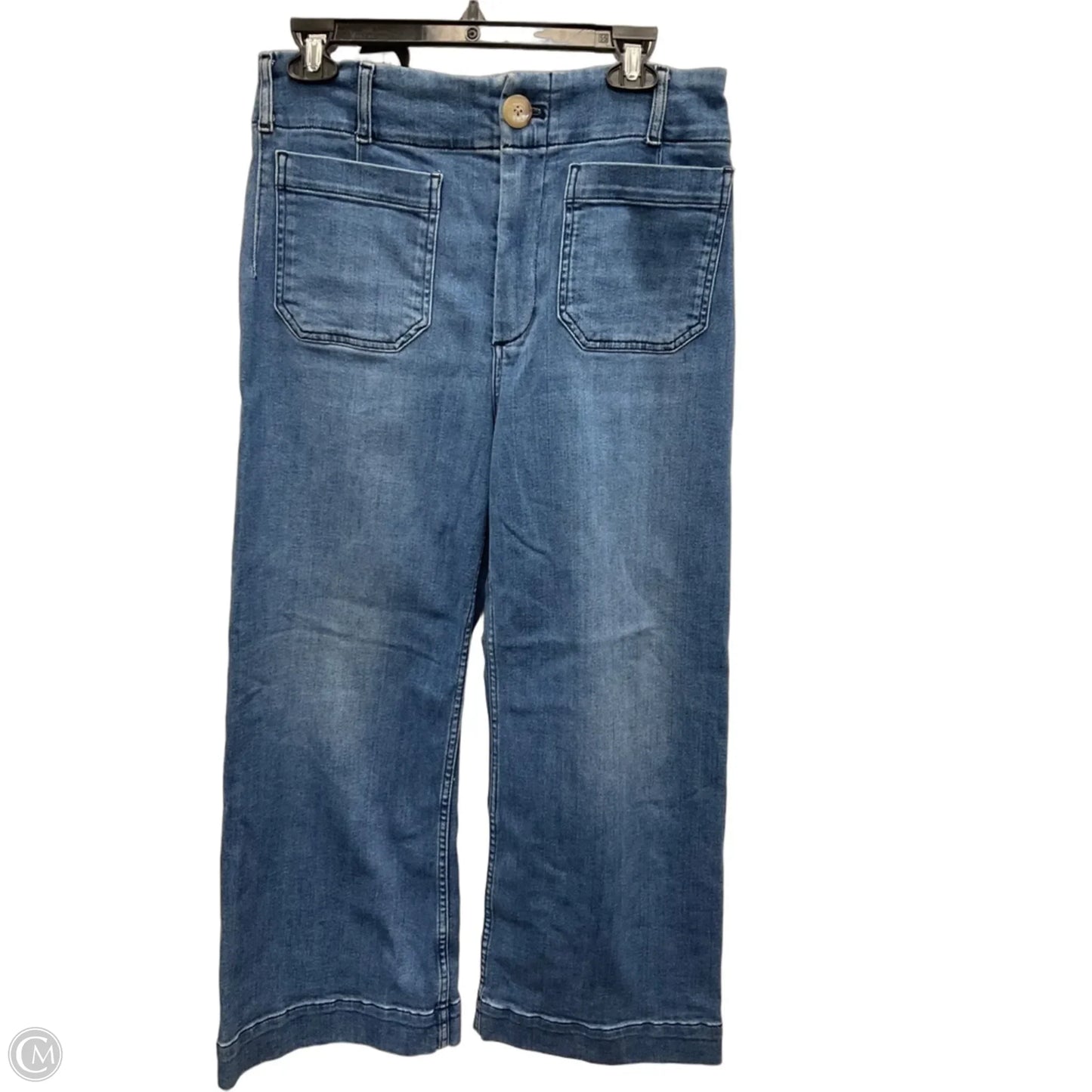 Jeans Wide Leg By Maeve In Blue Denim, Size: 8