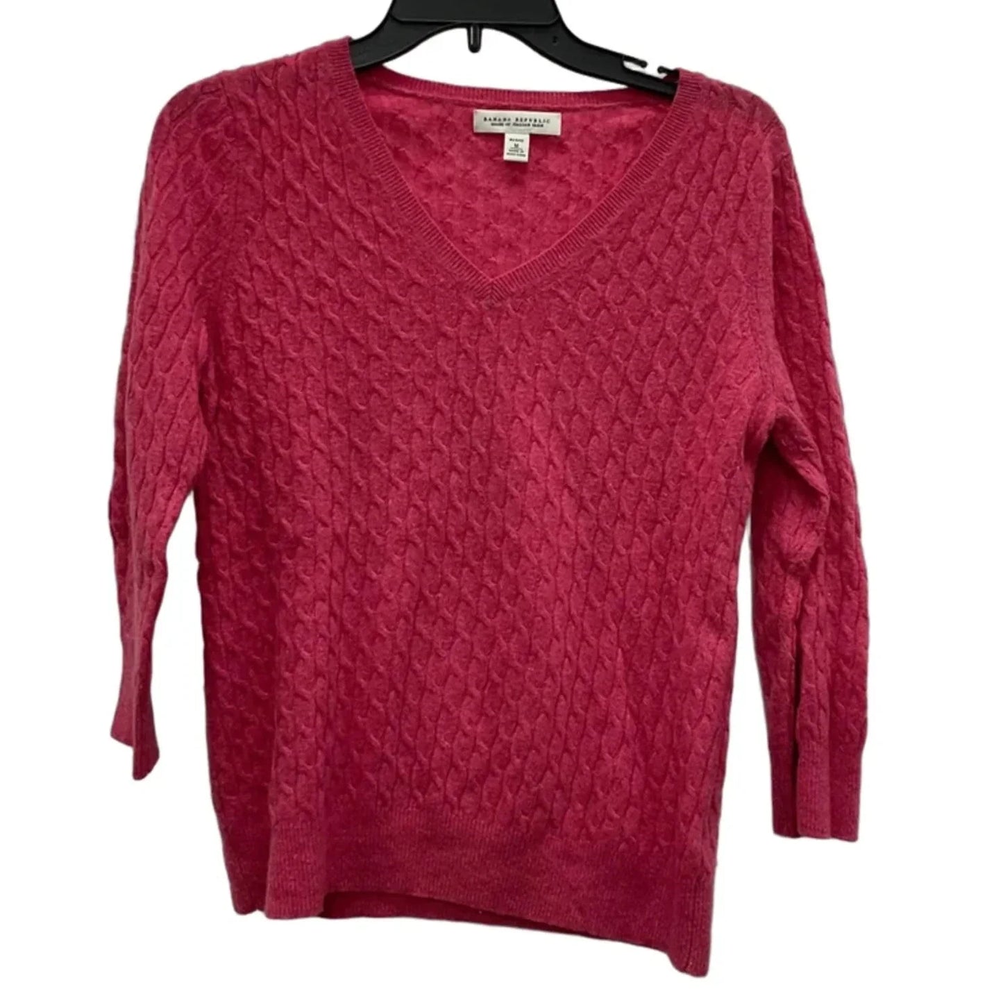 Top Long Sleeve By Banana Republic In Pink, Size: Mp