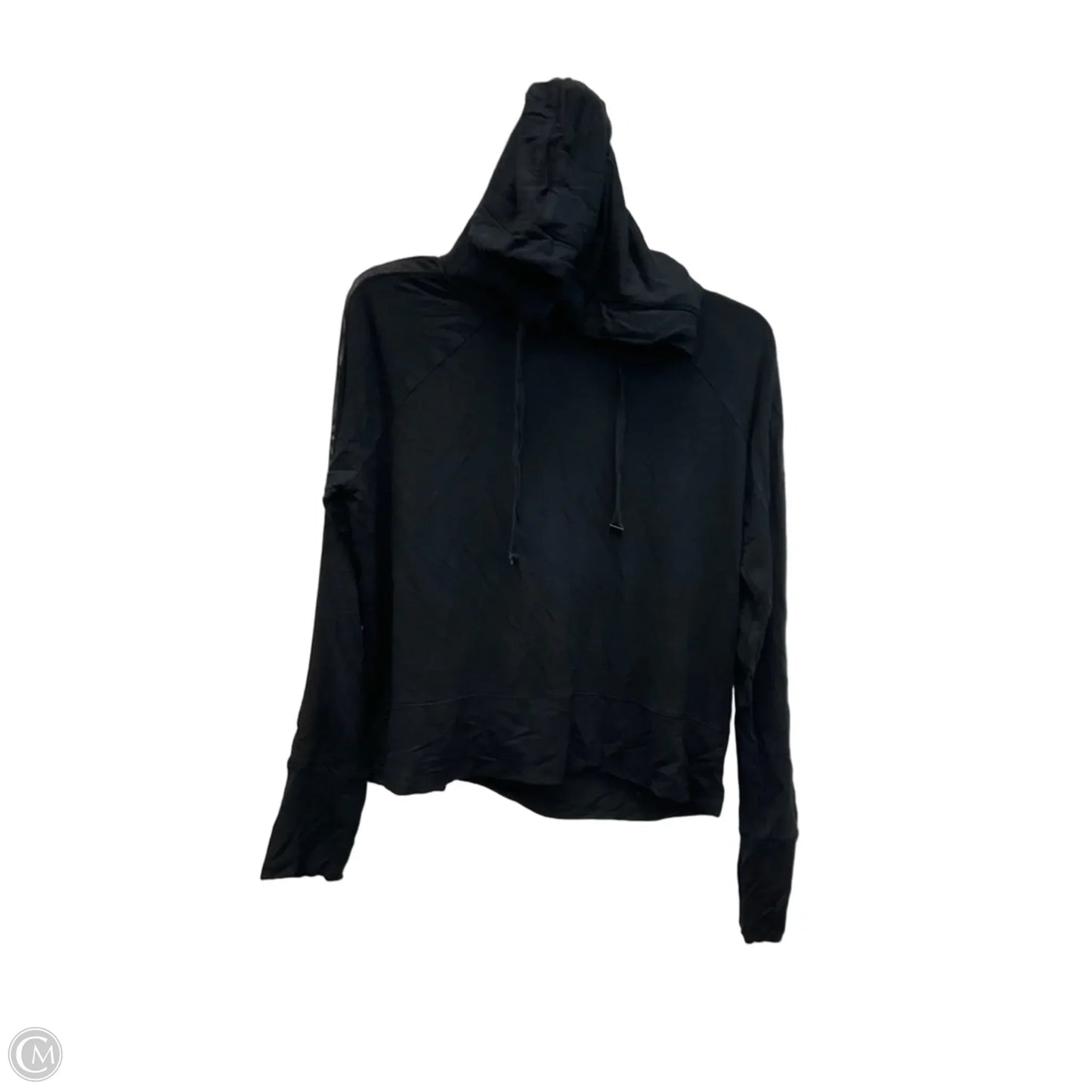 Athletic Top Long Sleeve Hoodie By Athleta In Black, Size: Sp