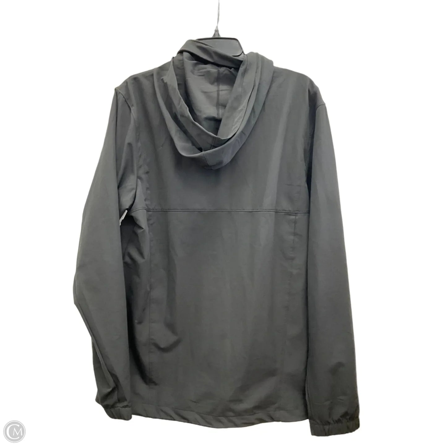 Athletic Jacket By Asics In Black, Size: M