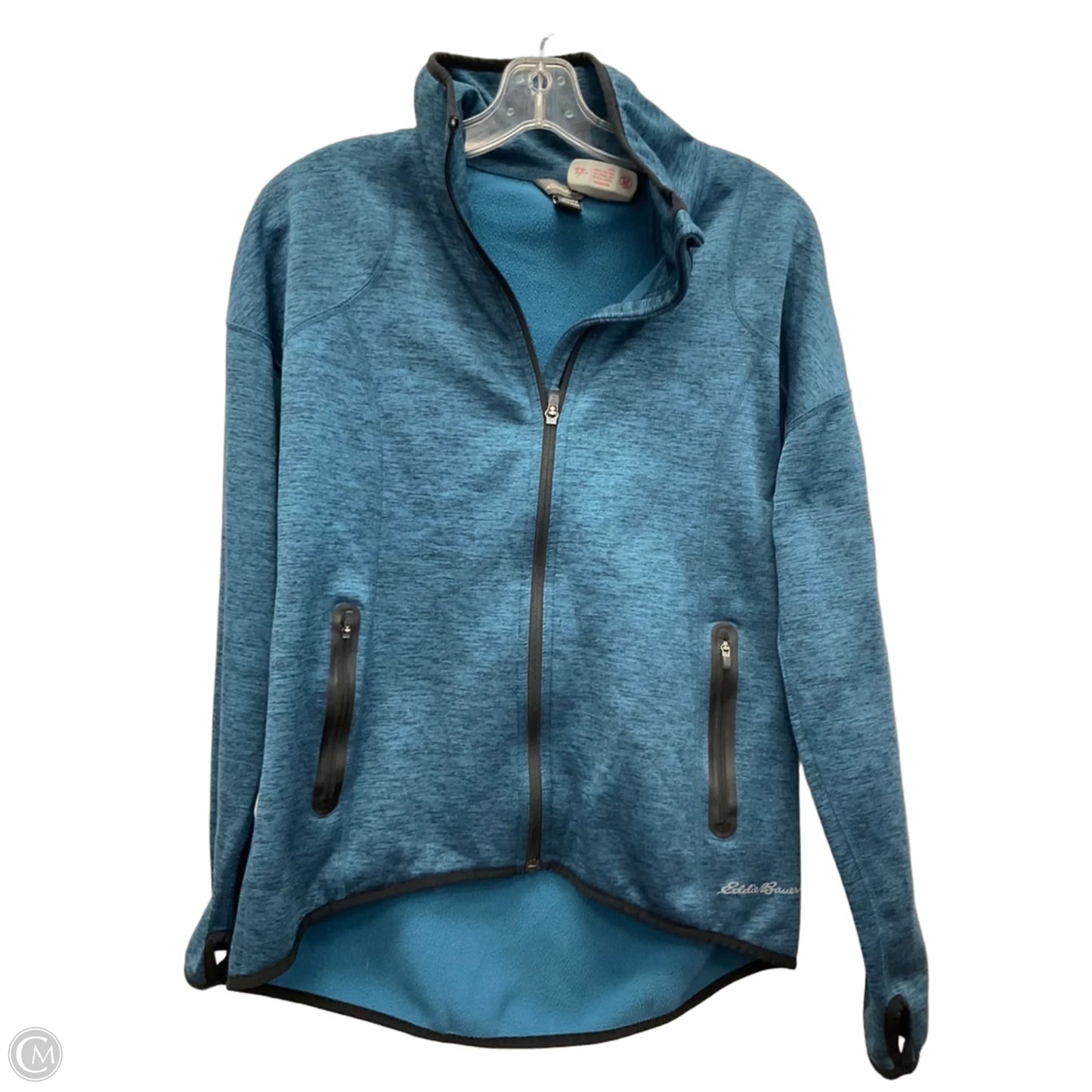 Athletic Jacket By Eddie Bauer In Blue, Size: Sp