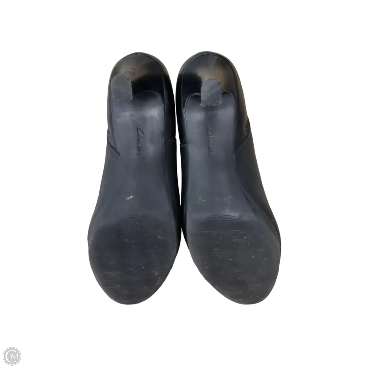 Boots Ankle Heels By Clarks In Black, Size: 7