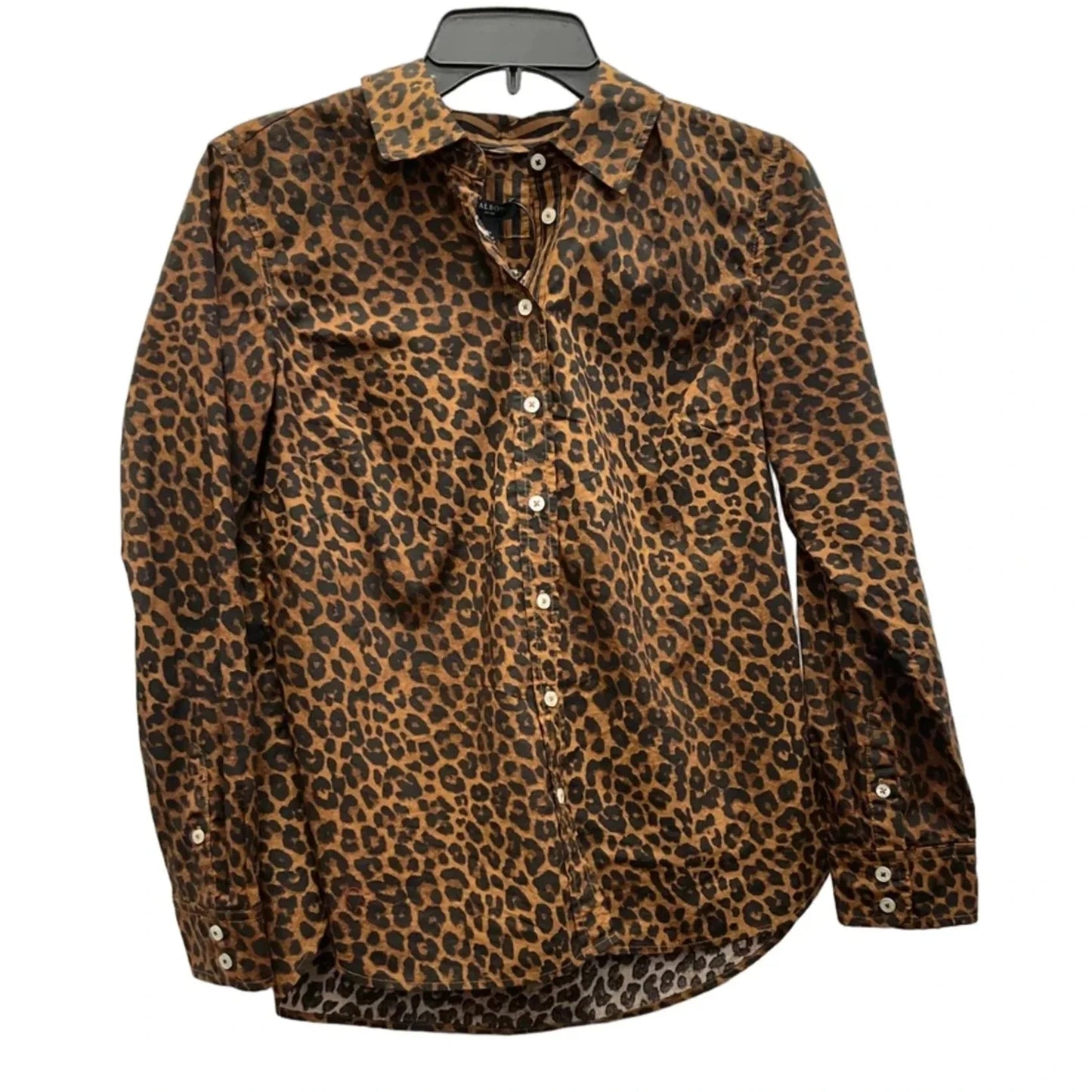 Blouse Long Sleeve By Talbots In Animal Print, Size: Sp