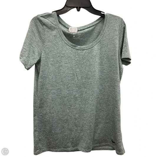 Athletic Top Short Sleeve By Nike Apparel In Green, Size: M