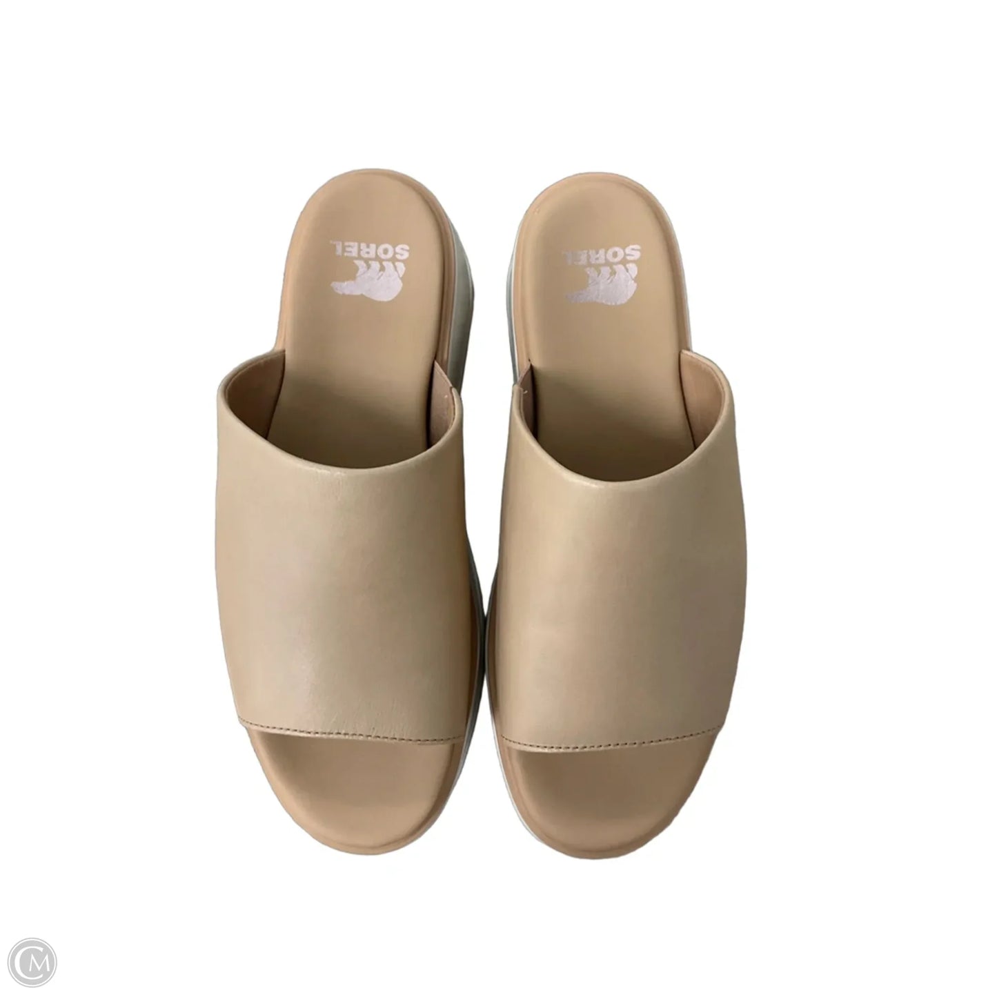 Sandals Heels Platform By Sorel In Tan, Size: 7.5