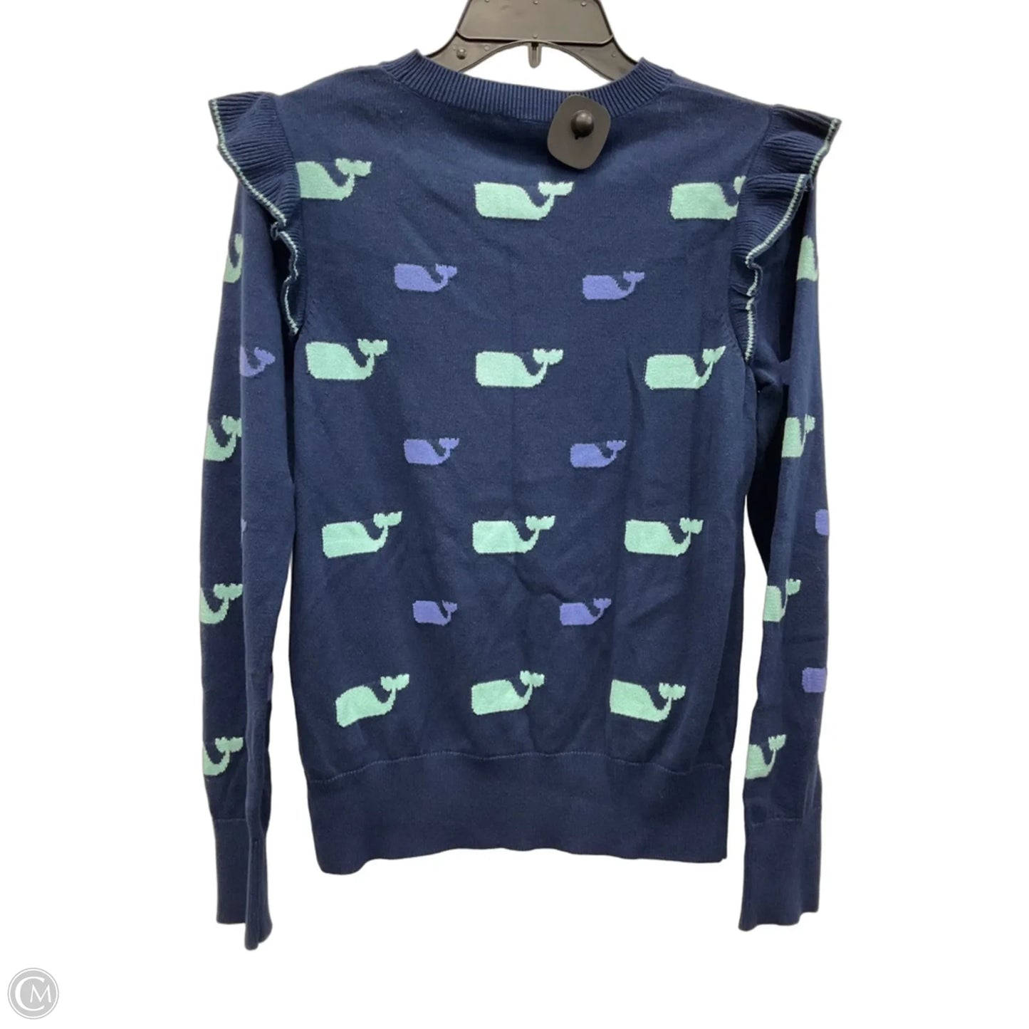 Top Long Sleeve By Vineyard Vines In Navy, Size: Xs