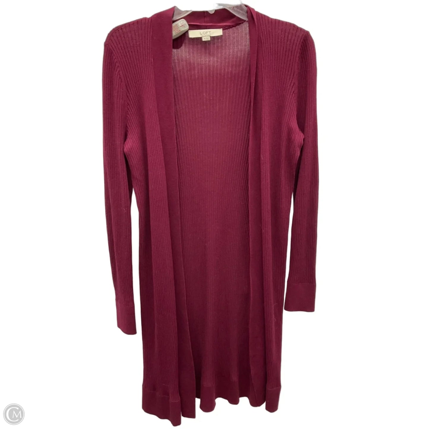 Cardigan By Loft In Maroon, Size: Xs