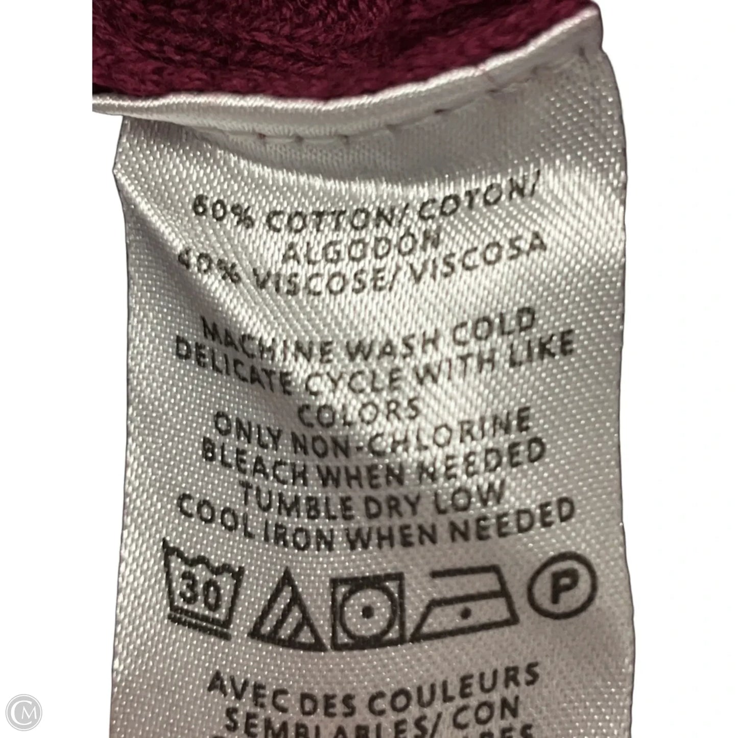 Cardigan By Loft In Maroon, Size: Xs