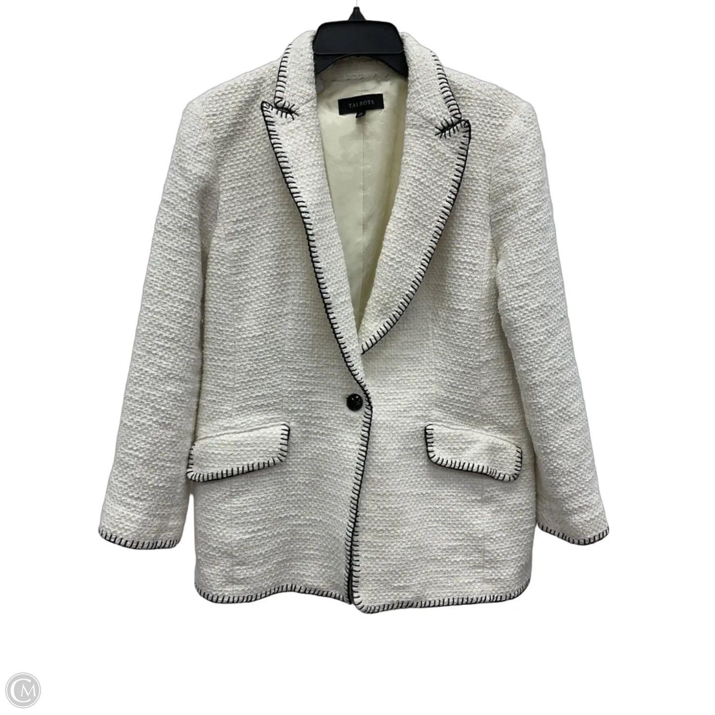 Blazer By Talbots In Cream, Size: L