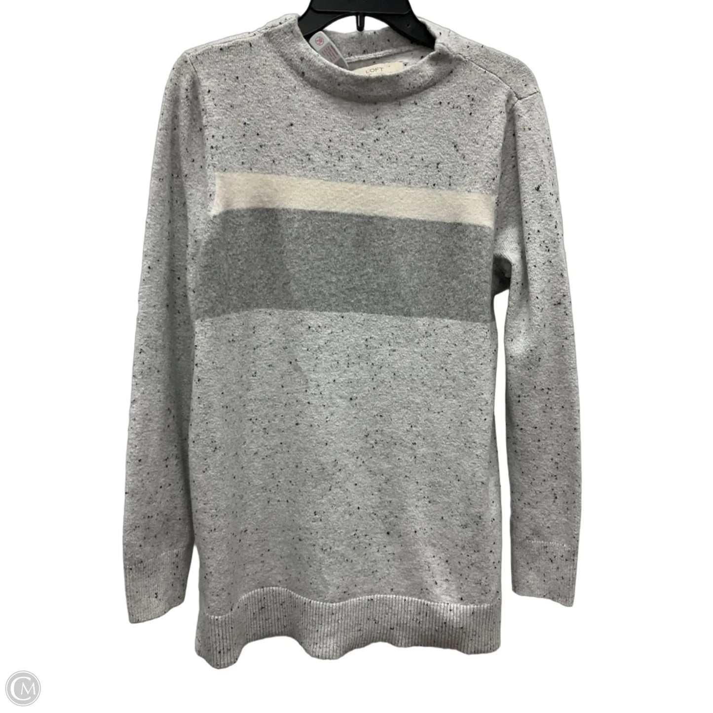 Top Long Sleeve By Loft In Grey, Size: L
