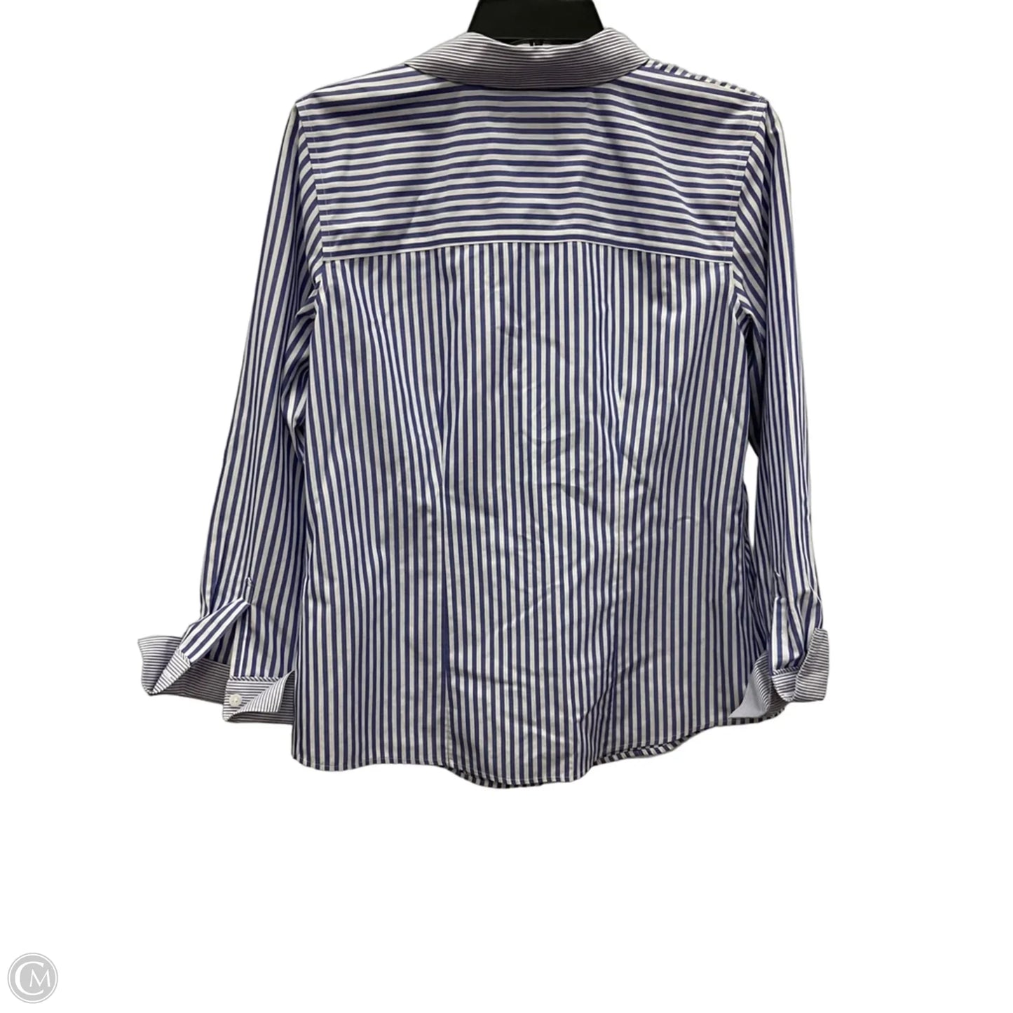 Blouse Long Sleeve By Chicos In Blue, Size: S