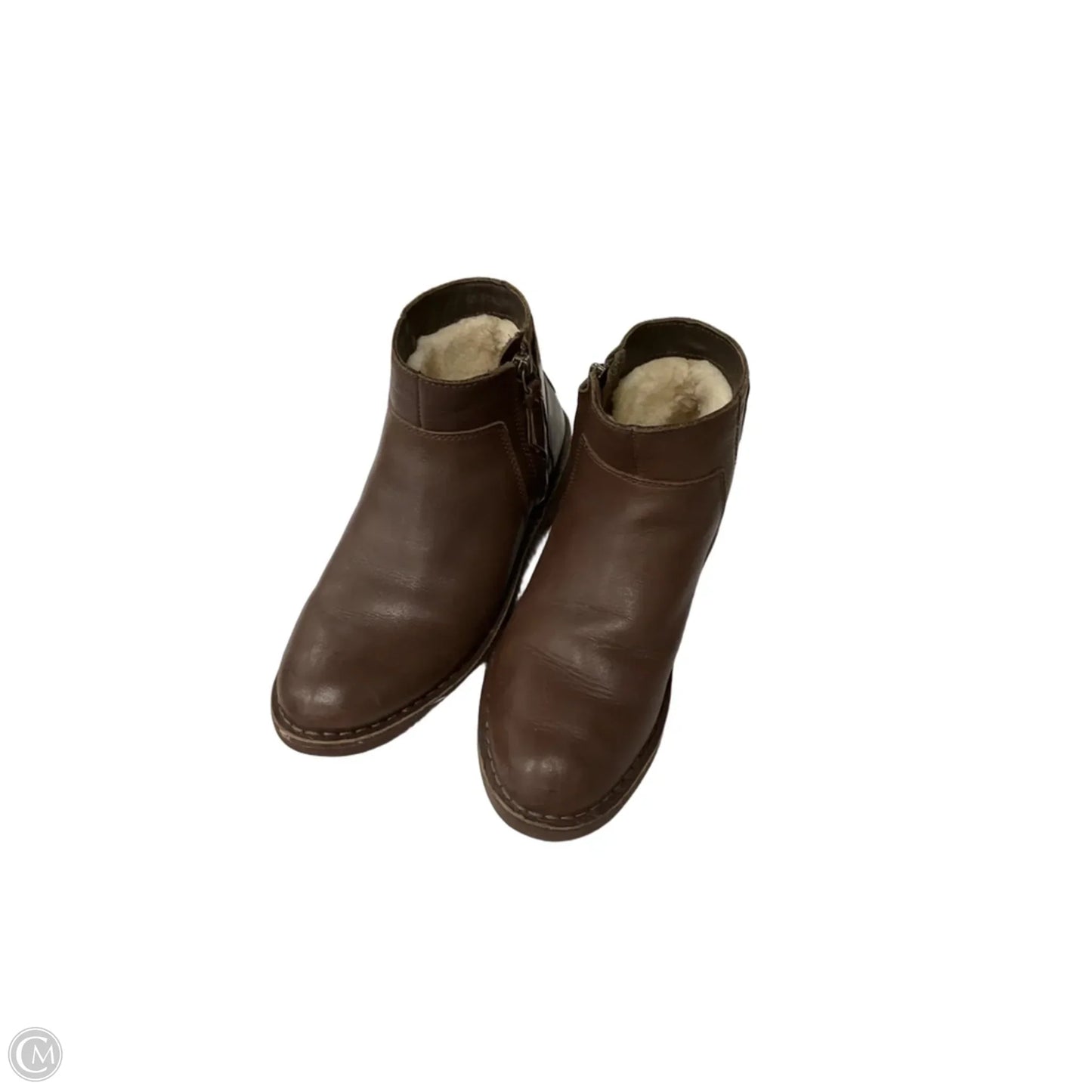 Boots Designer By Ugg In Brown, Size: 7