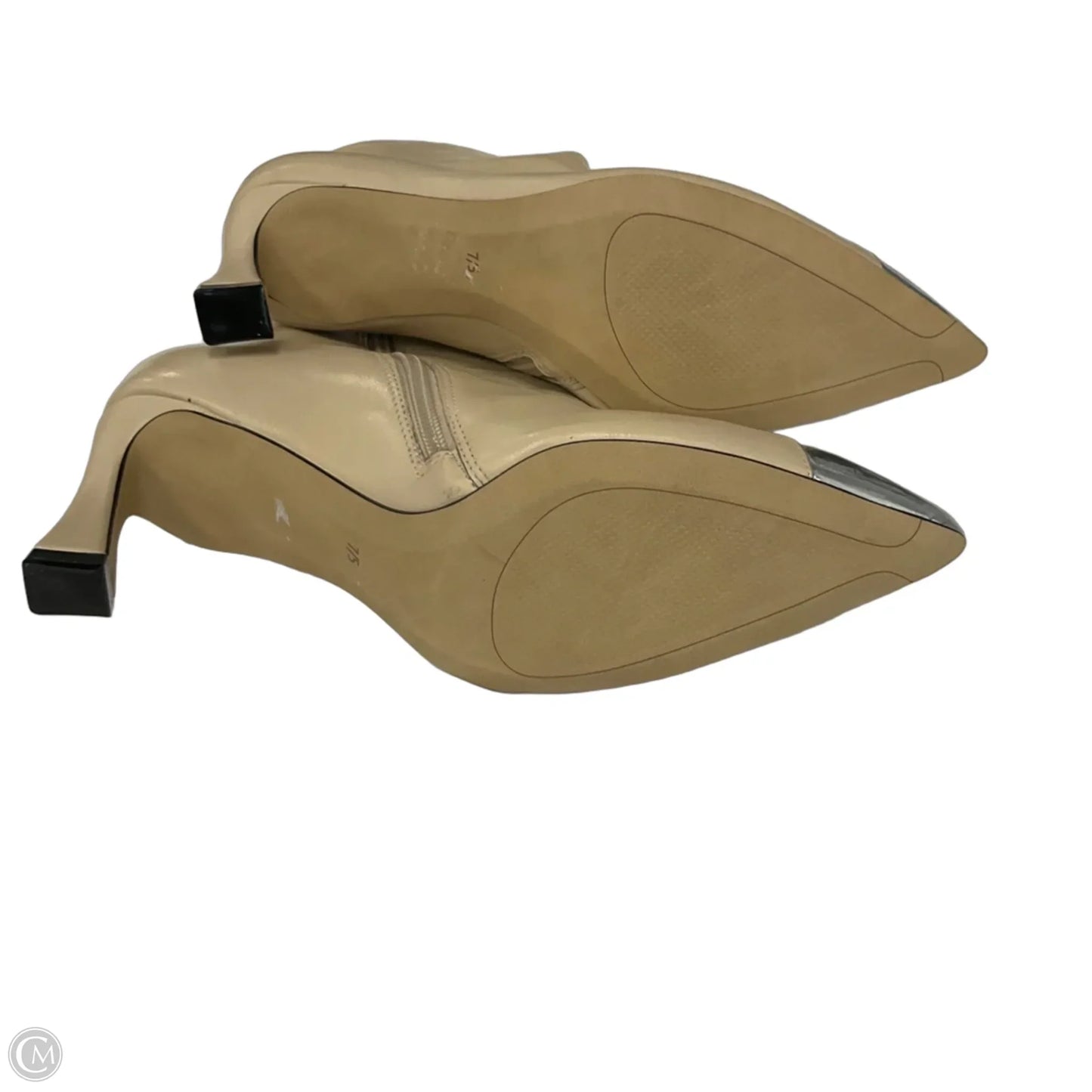 Boots Ankle Heels By Cma In Tan, Size: 7.5