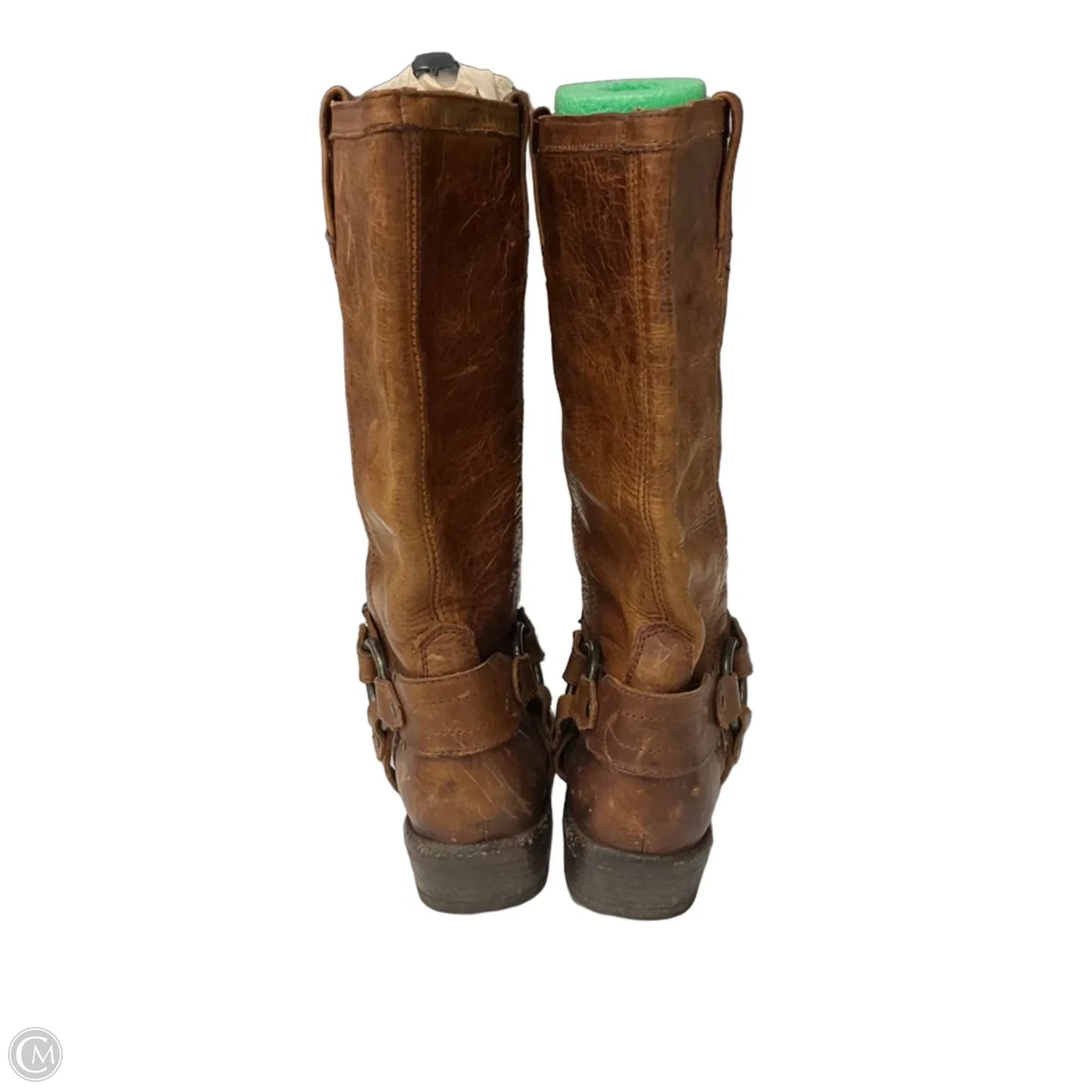 Boots Designer By Frye In Brown, Size: 7.5