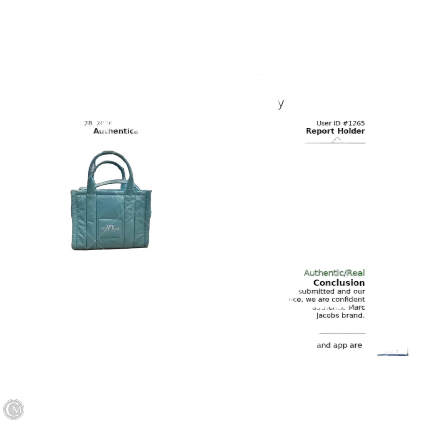 Tote Luxury Designer By Marc Jacobs, Size: Small