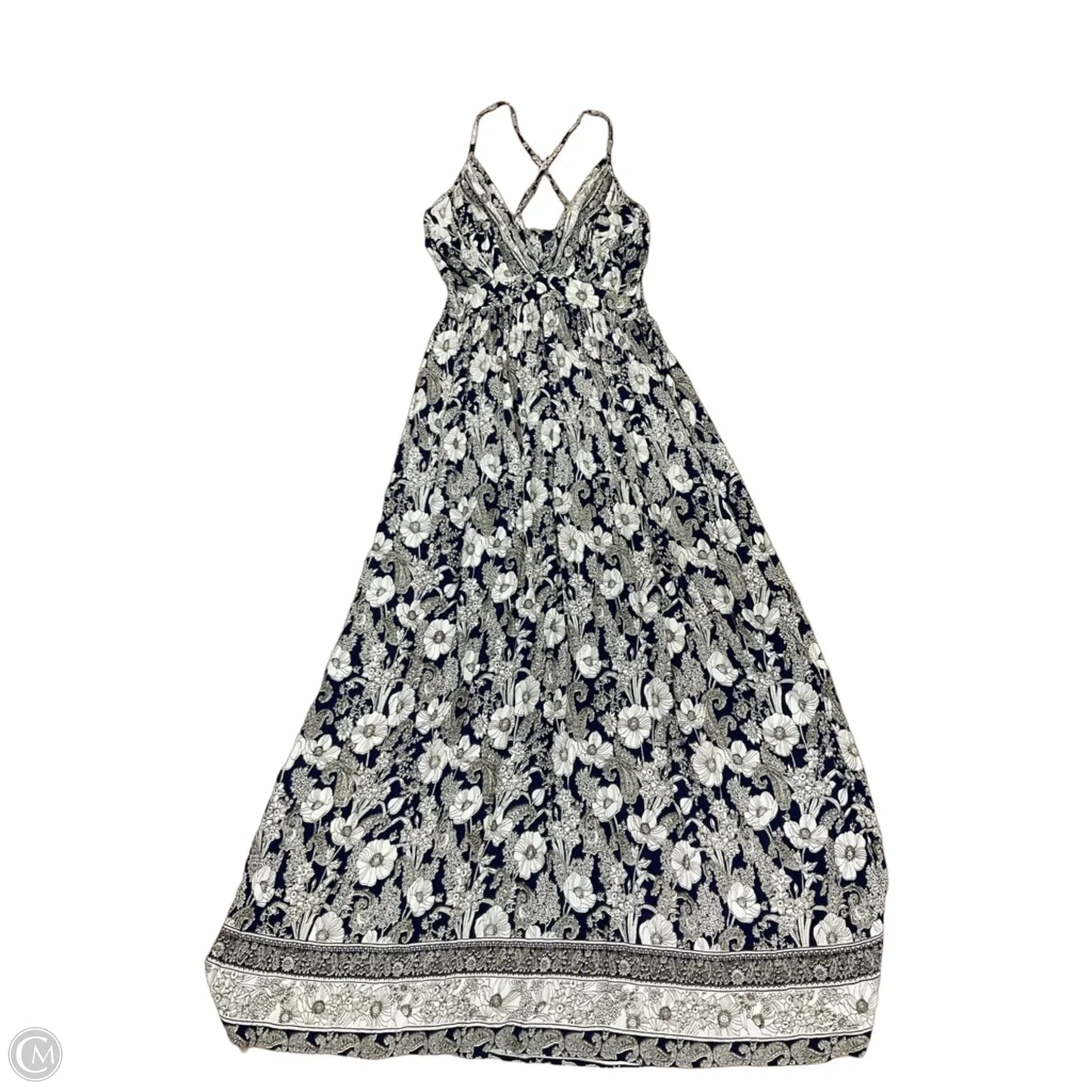 Dress Casual Maxi By Angie In Blue, Size: L