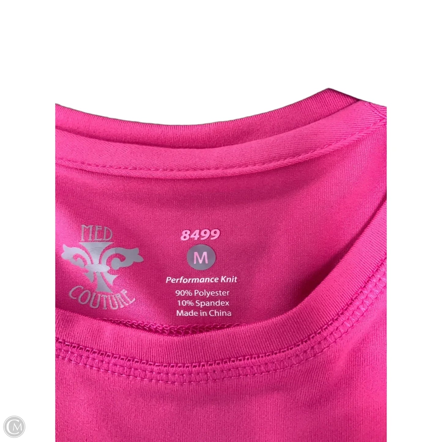 Athletic Top Long Sleeve Collar By Cmf In Pink, Size: M