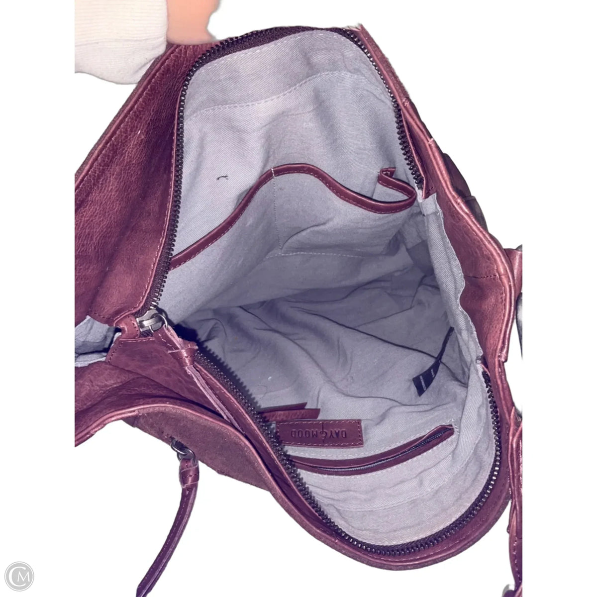 Handbag Leather By Cma, Size: Large