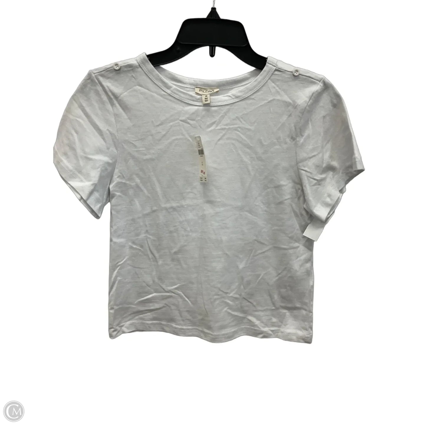 Top Short Sleeve Basic By Pilcro In White, Size: Xs