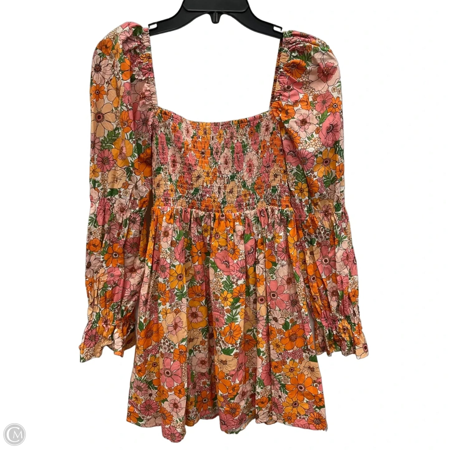 Dress Casual Short By Gianni Bini In Orange & Pink, Size: S
