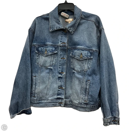 Jacket Denim By Kut In Blue Denim, Size: Xl