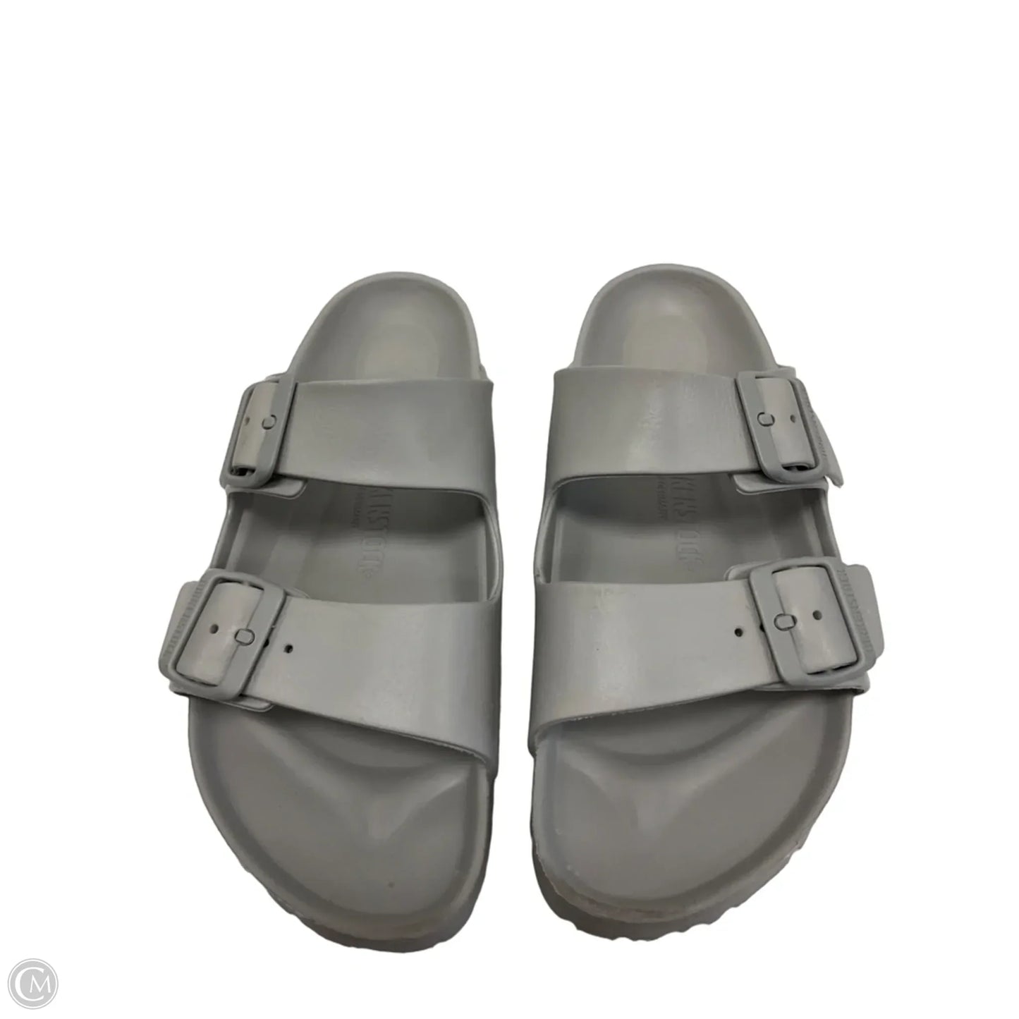 Sandals Flats By Birkenstock In Grey, Size: 8