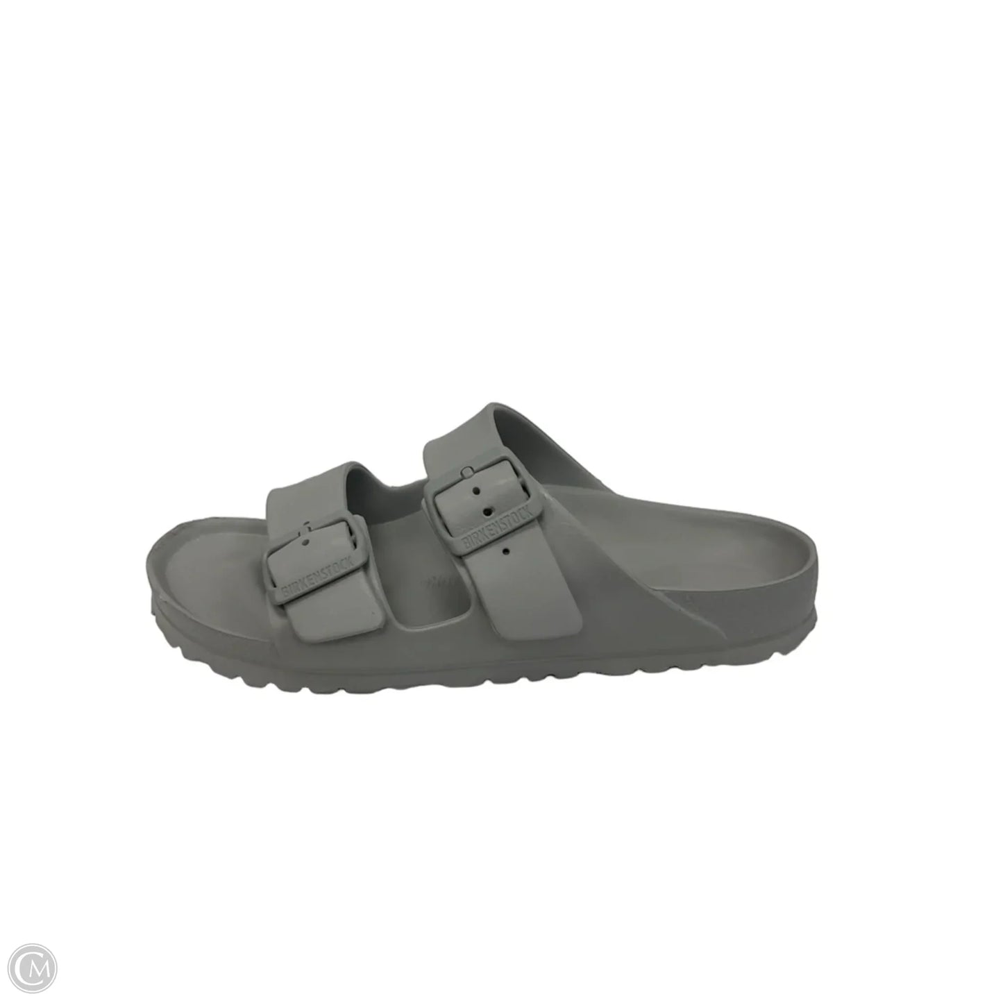 Sandals Flats By Birkenstock In Grey, Size: 8