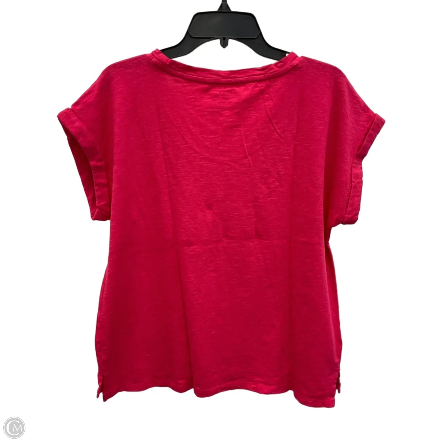 Top Short Sleeve By Talbots In Pink, Size: L