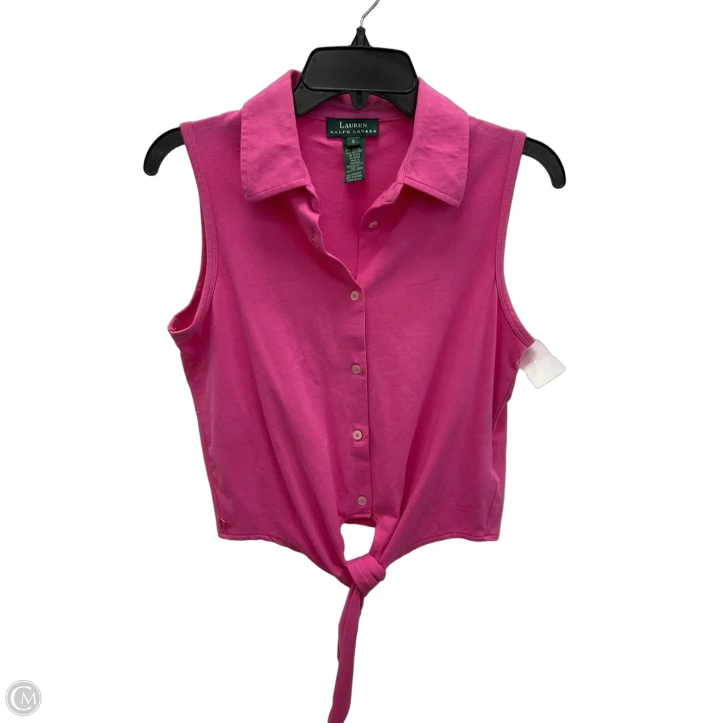 Top Sleeveless By Lauren By Ralph Lauren In Pink, Size: S