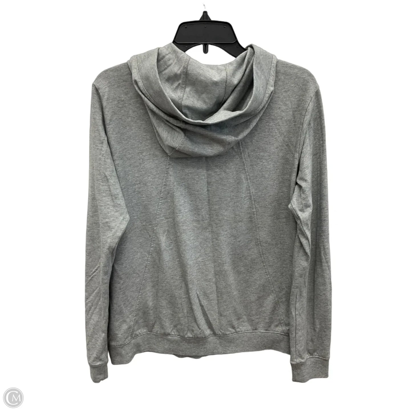 Athletic Jacket By Nike Apparel In Grey, Size: L