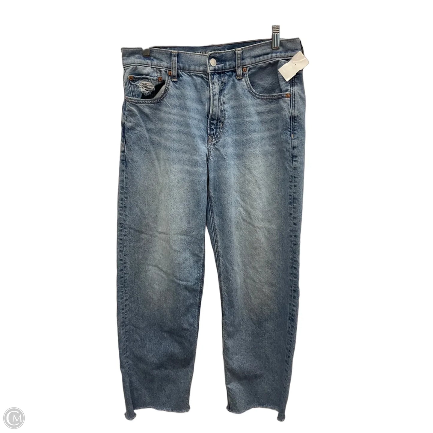 Jeans Straight By American Eagle In Blue, Size: 6