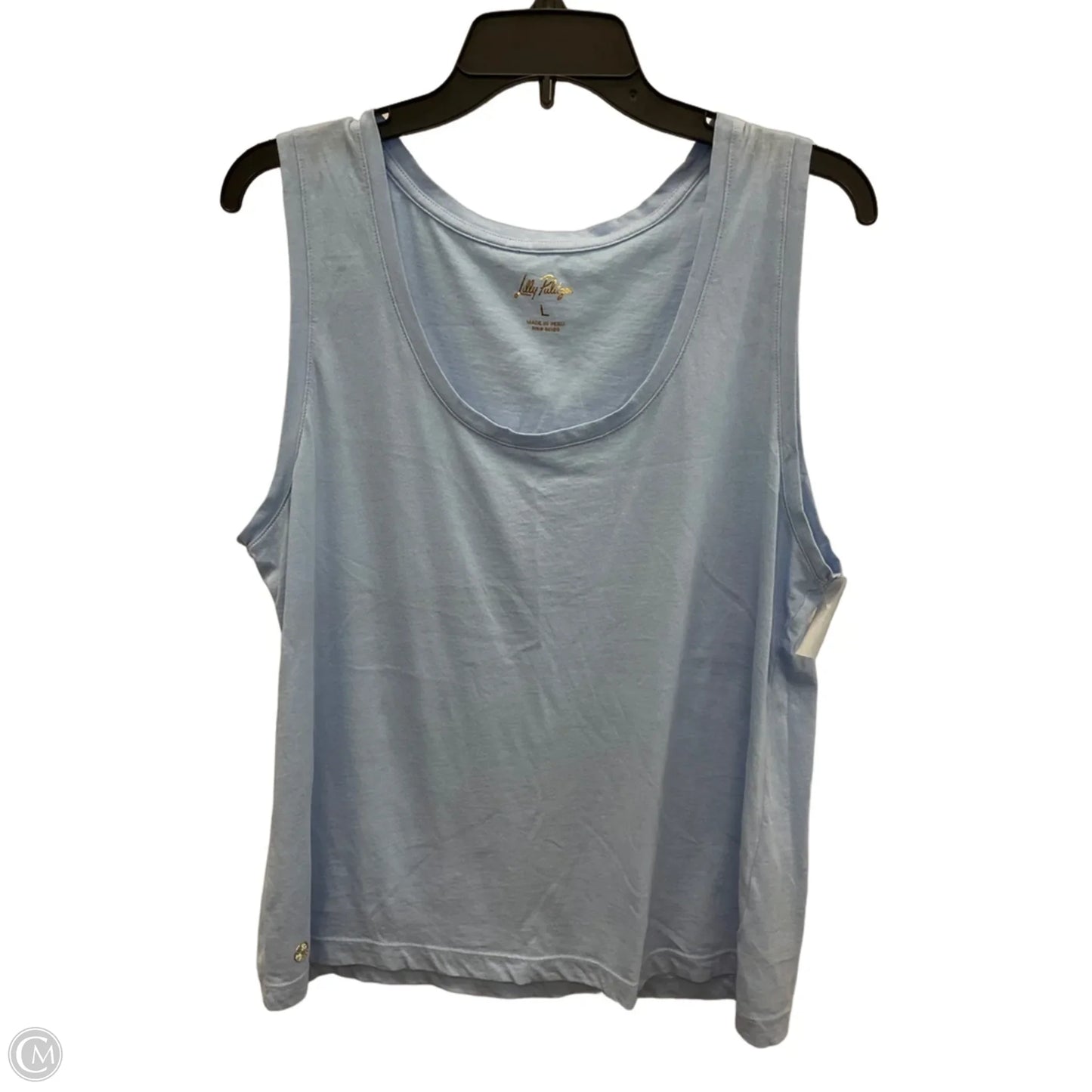 Tank Top Designer By Lilly Pulitzer In Blue, Size: L