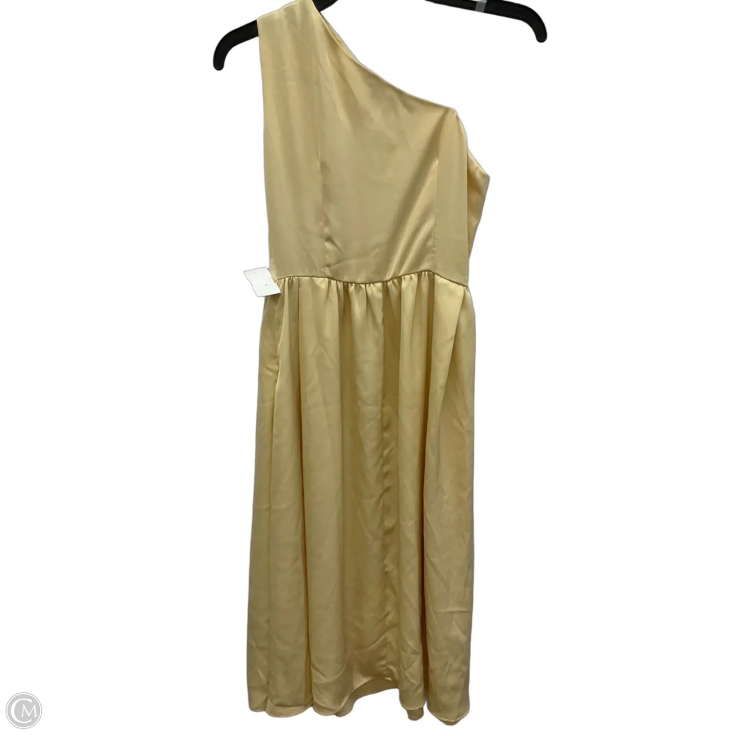 Dress Casual Midi By Cmf In Yellow, Size: S