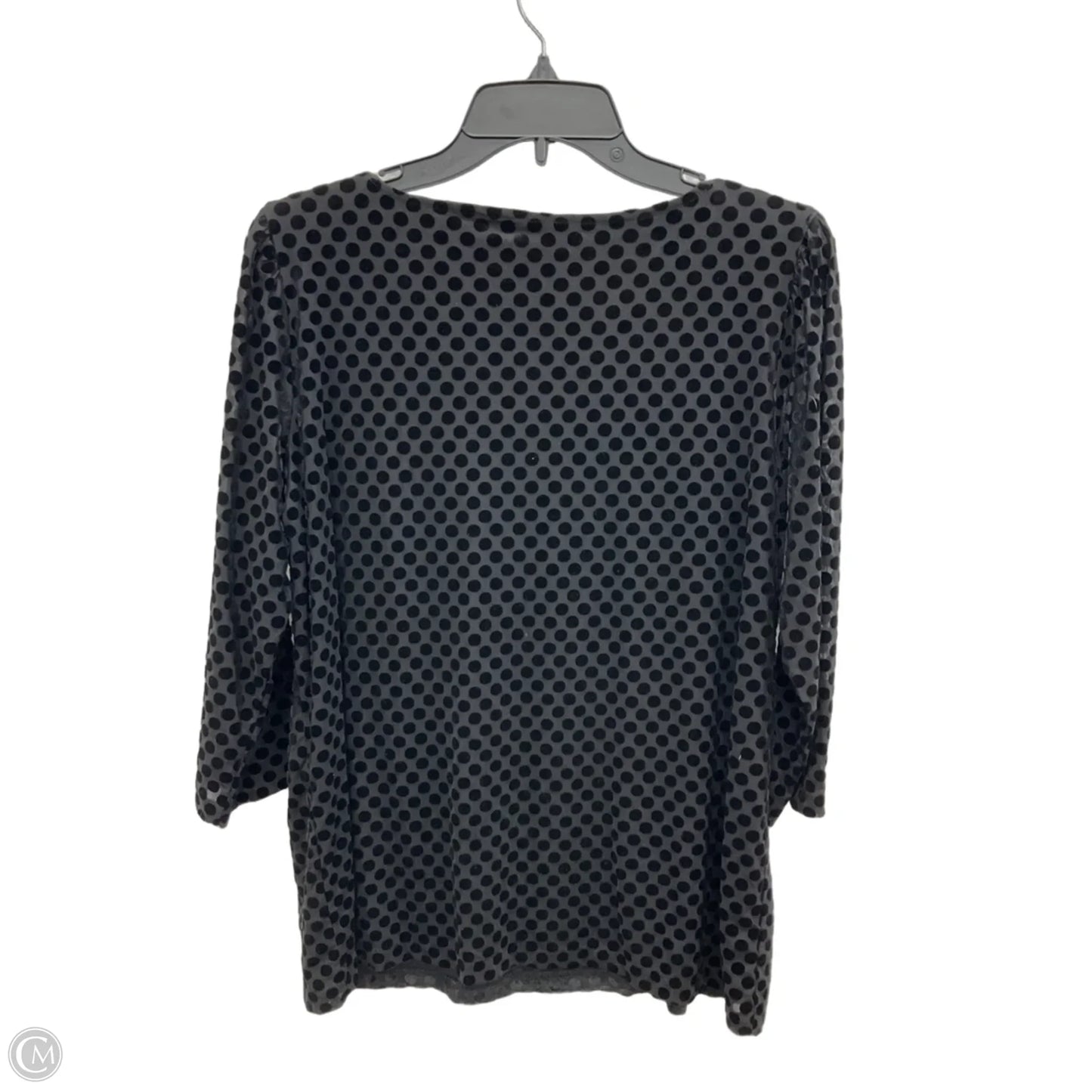 Top 3/4 Sleeve By Talbots In Black, Size: Xlp