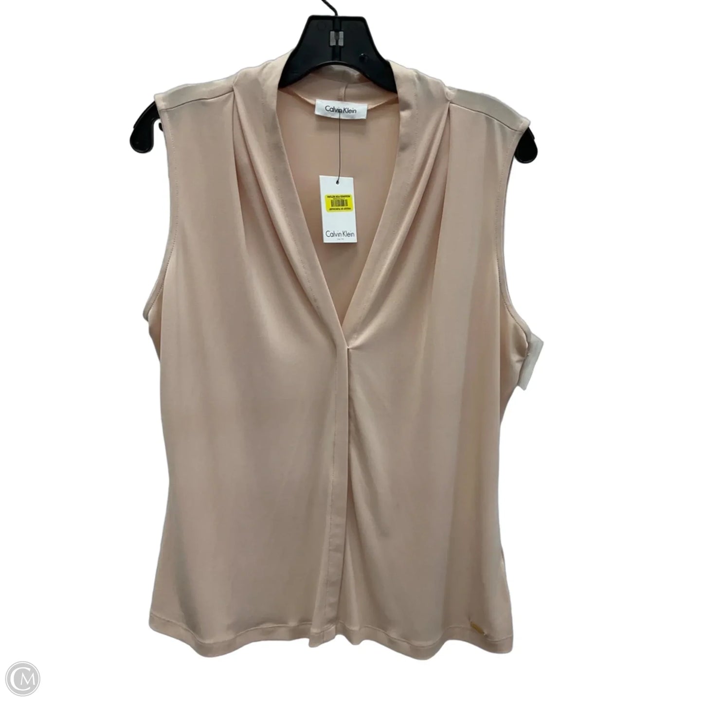 Top Sleeveless By Calvin Klein In Pink, Size: M