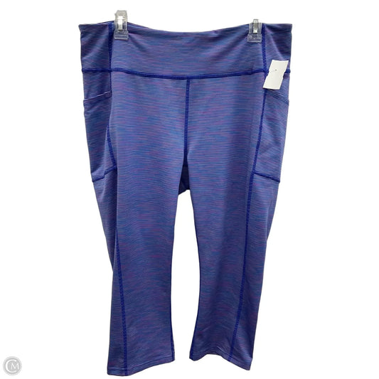 Athletic Leggings Capris By Tek Gear In Purple, Size: 1x