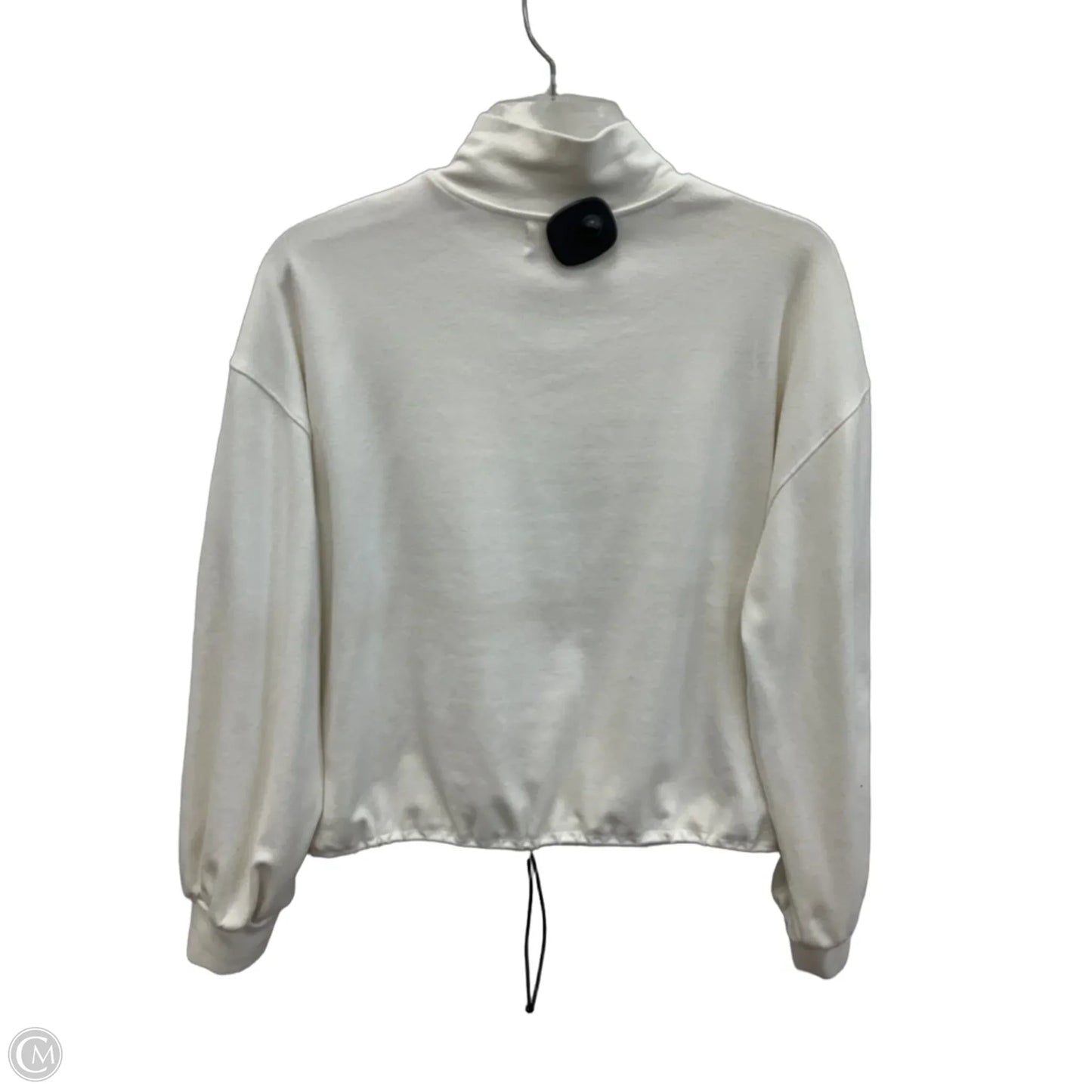 Athletic Top Long Sleeve Collar By Melloday In Cream, Size: M
