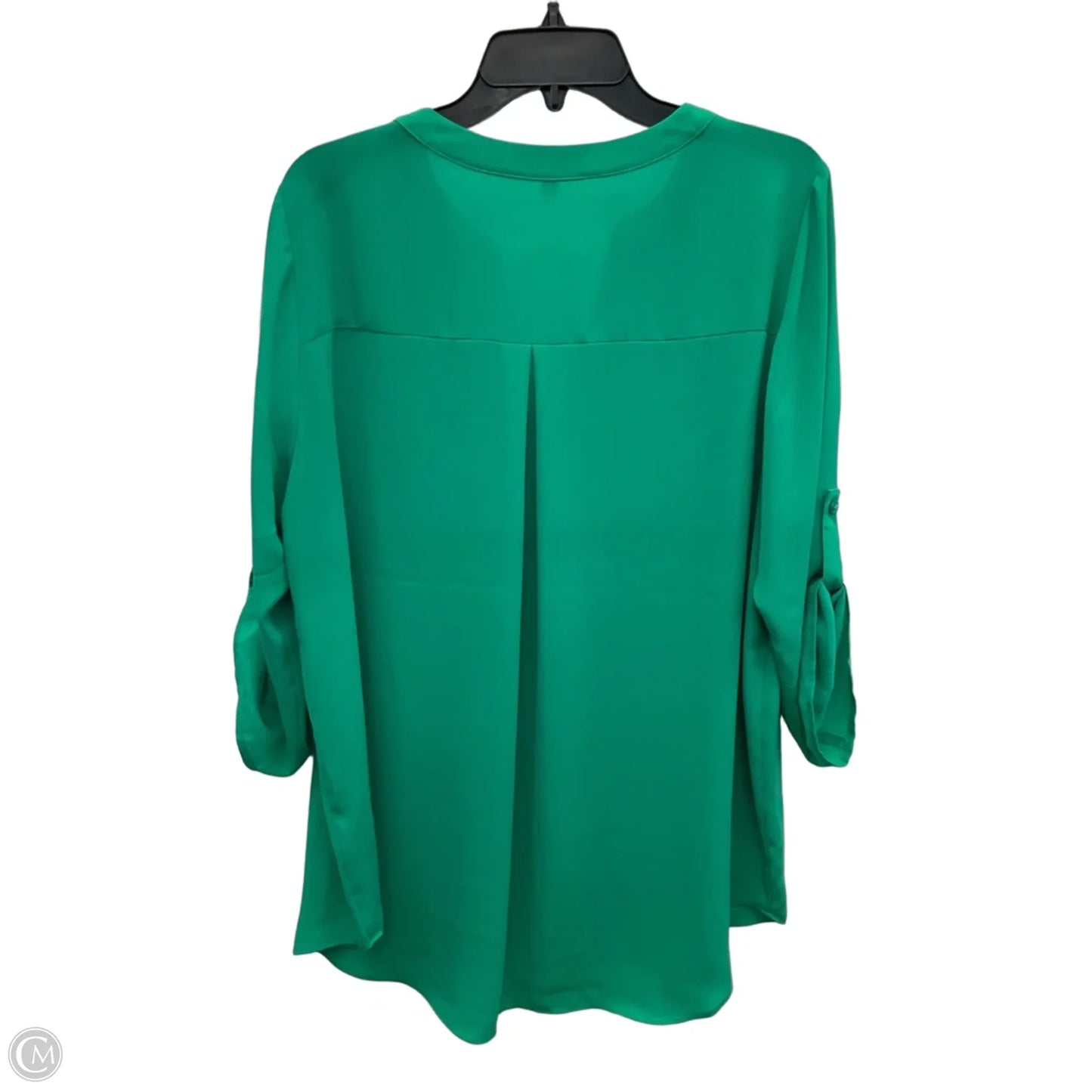 Top Long Sleeve By Chaus In Green, Size: 1x