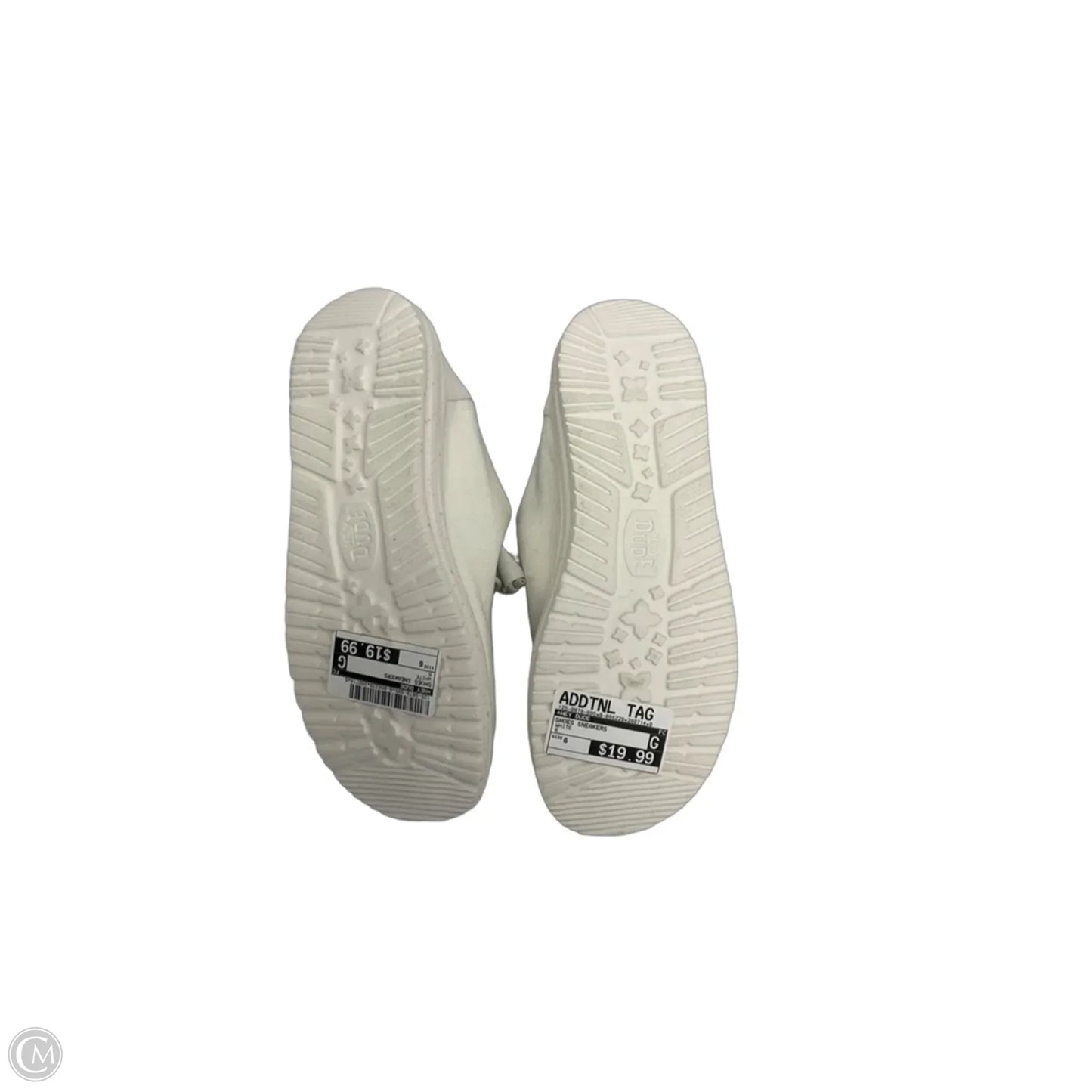 Shoes Sneakers By Hey Dude In White, Size: 6