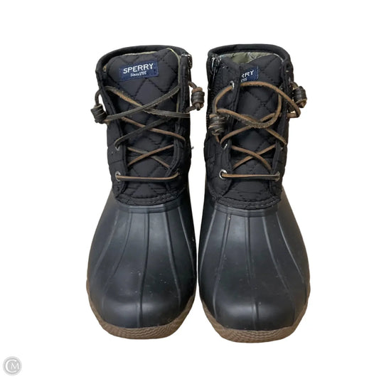 Boots Ankle Flats By Sperry In Black, Size: 7