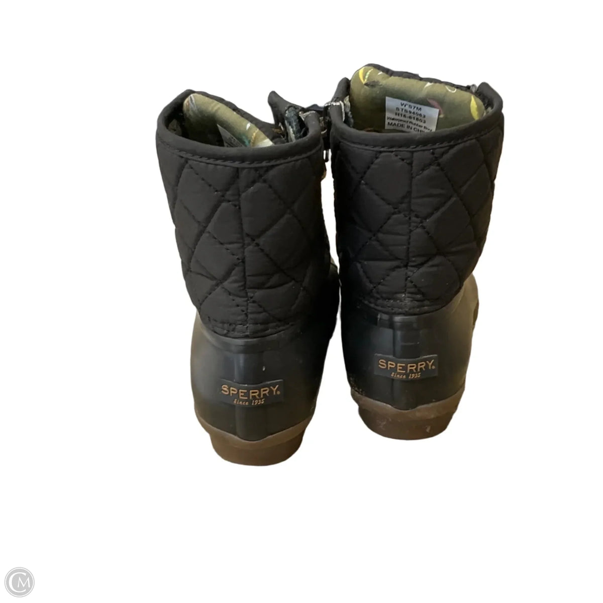 Boots Ankle Flats By Sperry In Black, Size: 7