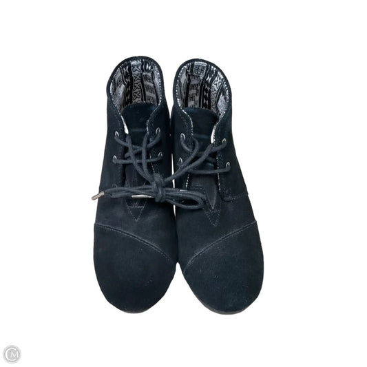 Shoes Heels Wedge By Toms In Black, Size: 6