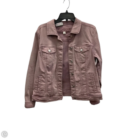Jacket Denim By Maurices In Purple, Size: L